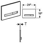 Кнопка зливу для інсталяції GEBERIT подвійна коричнева 156724 115.670.JX.2, фото 2