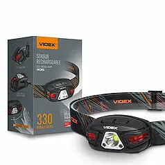Налобний світлодіодний акумуляторний ліхтар Videx H015 330Lm 5000K IP67 VLF-H015