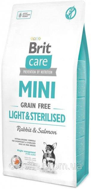 Корм Brit Care Grain Free Mini Light & Sterilised сухий беззерновий для стерилізованих собак із надмірною вагою 7 кг