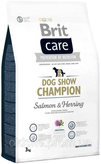 Корм Brit Care Dog Show Champion сухий гіпоалергенний для дорослих виставкових собак 3 кг
