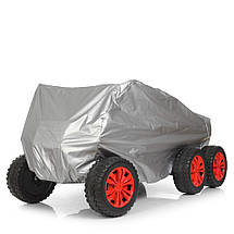 Дитячий електромобіль Джип Bambi M 4285EBLR-6(24V) двомісний із причепом Жовтий, фото 3