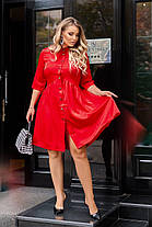 Платье короткое БАТАЛ с рукавом, фото 5