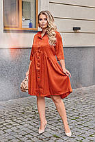 Платье короткое БАТАЛ с рукавом, фото 2