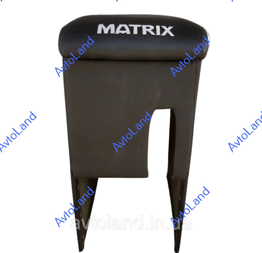 Підлокітник Hyundai Matrix з вишивкою чорний, фото 1