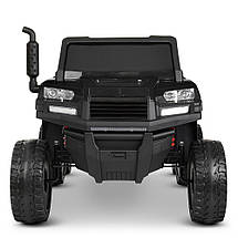 Дитячий електромобіль Джип Bambi M 4285EBLR-6(24V) двомісний із причепом Жовтий, фото 5