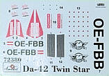 Пластикова модель 1/72 A-model 72380 австрійський легкий багатоцільовий літак Da-42 Twin Star, фото 2