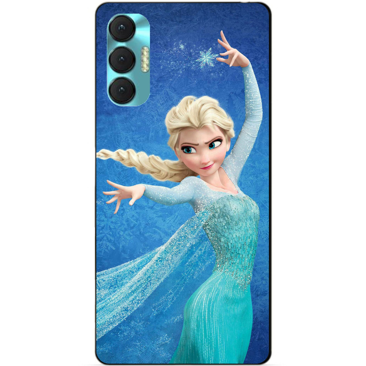 Силиконовий бампер чохол для Tecno Spark 8p з рисунком Ельза