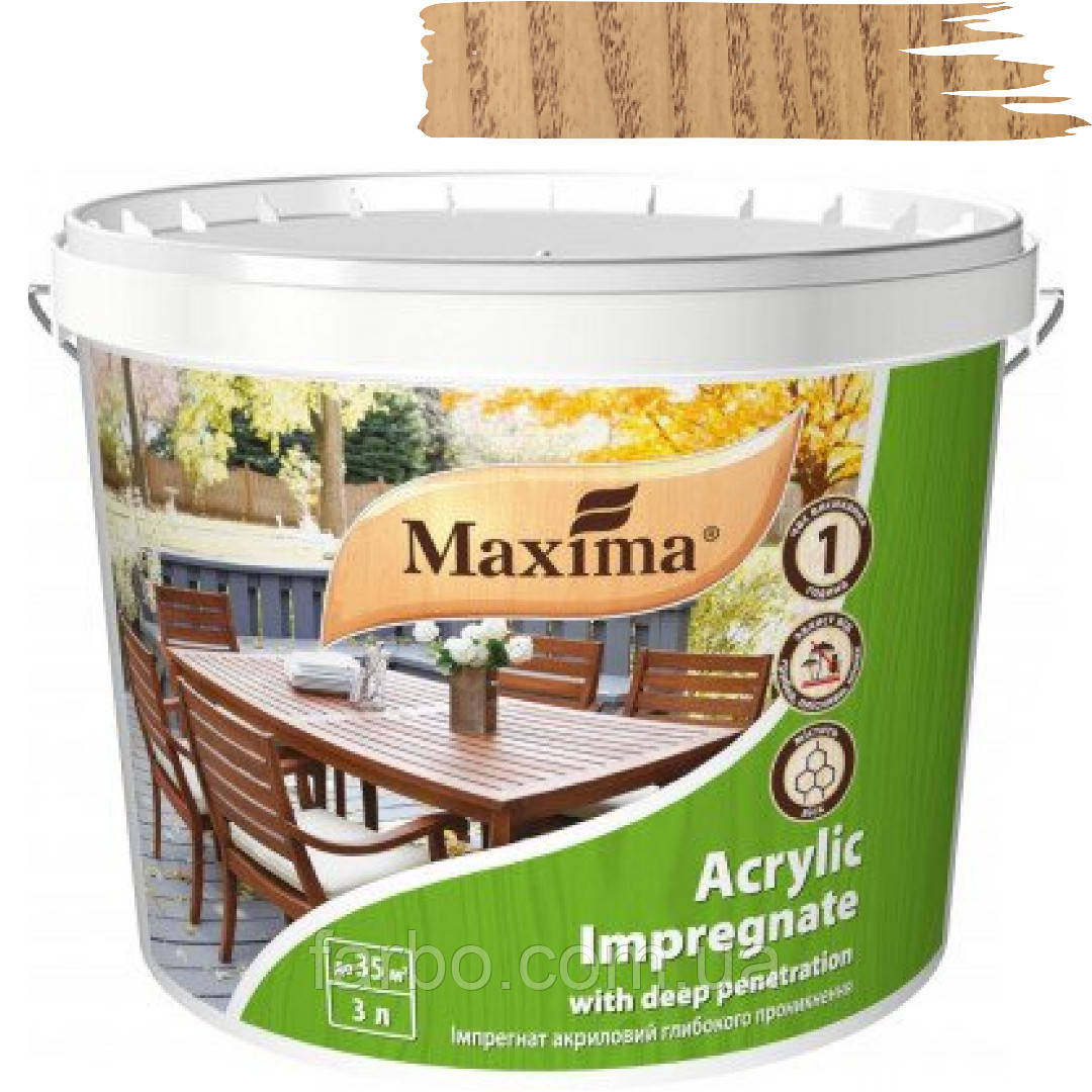 Імпрегнат акриловий глибокого проникнення Maxima сосна 3л