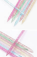 Двосторонні пластикові багаторазові палички 10 см, 50шт./уп. Дизайнер Професіонал для нігтів, фото 2