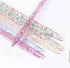 Двосторонні пластикові багаторазові палички 10 см, 100 шт./уп. Дизайнер Професіонал для нігтів, фото 3