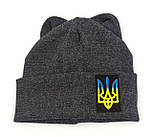 Оптом шапки 40 42 44 46 48 розмір трикотажна дитяча шапка головні убори дитячі гурт (ОШ36113), фото 2