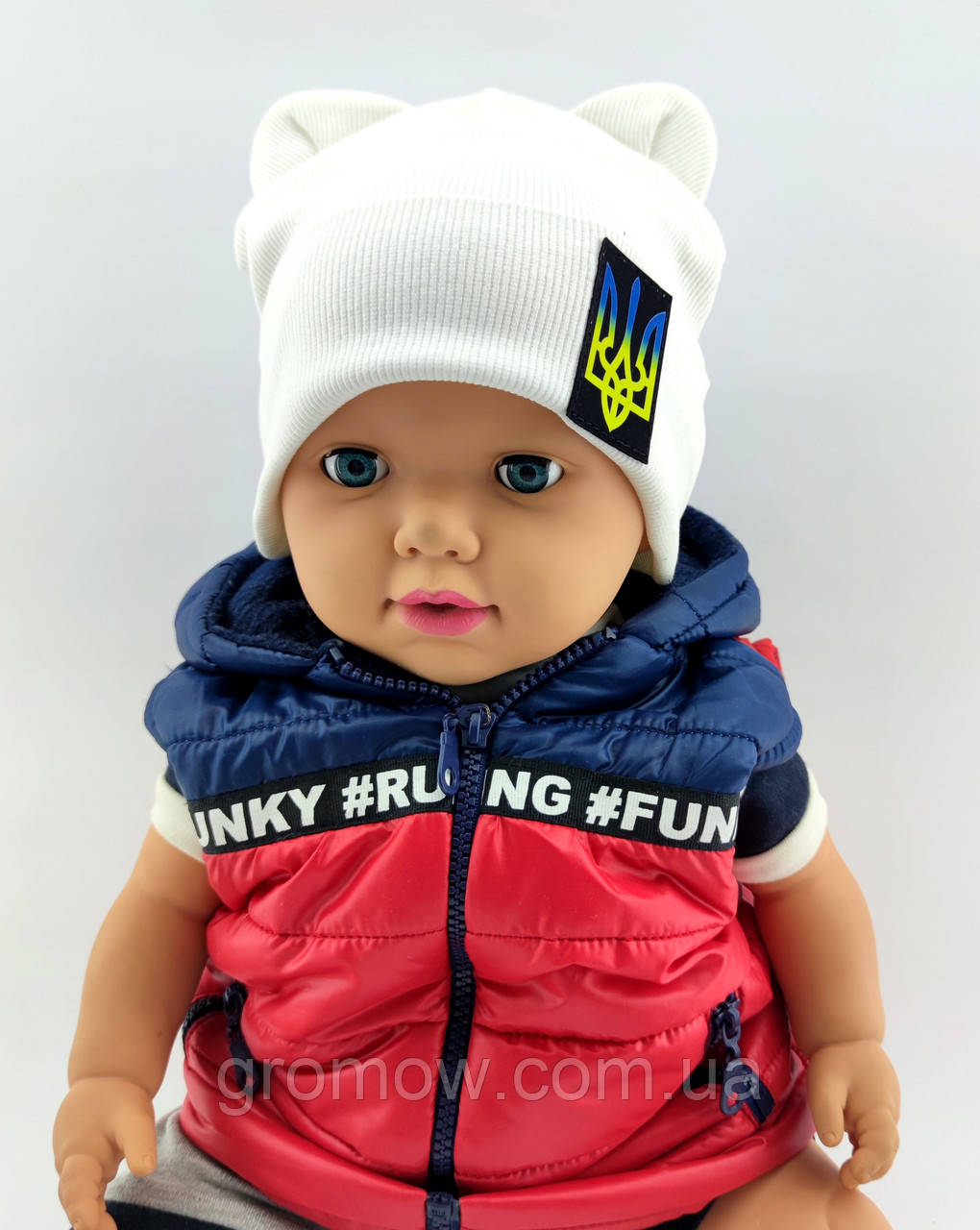Оптом шапки 40 42 44 46 48 розмір трикотажна дитяча шапка головні убори дитячі гурт (ОШ36116)