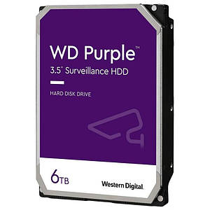 Жорсткий диск 3.5" SATA III 6TB Western Digital Purple WD60PURZ 5400rpm 64MB новий