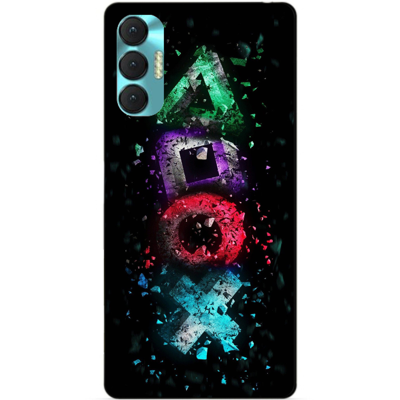 Силиконовий бампер чохол для Tecno Spark 8p з рисунком Sony Playstation