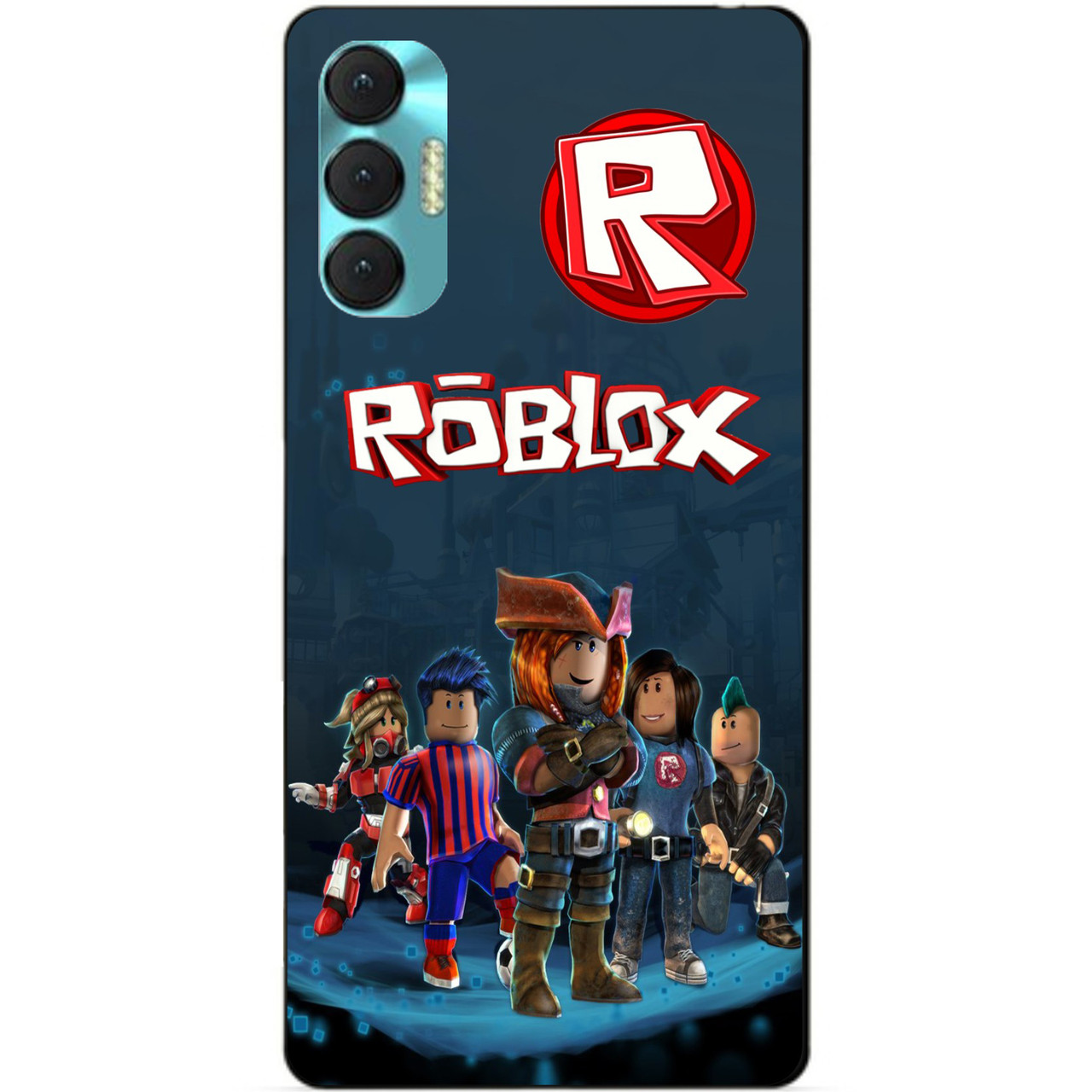 Силиконовий бампер чохол для Tecno Spark 8p з рисунком Roblox