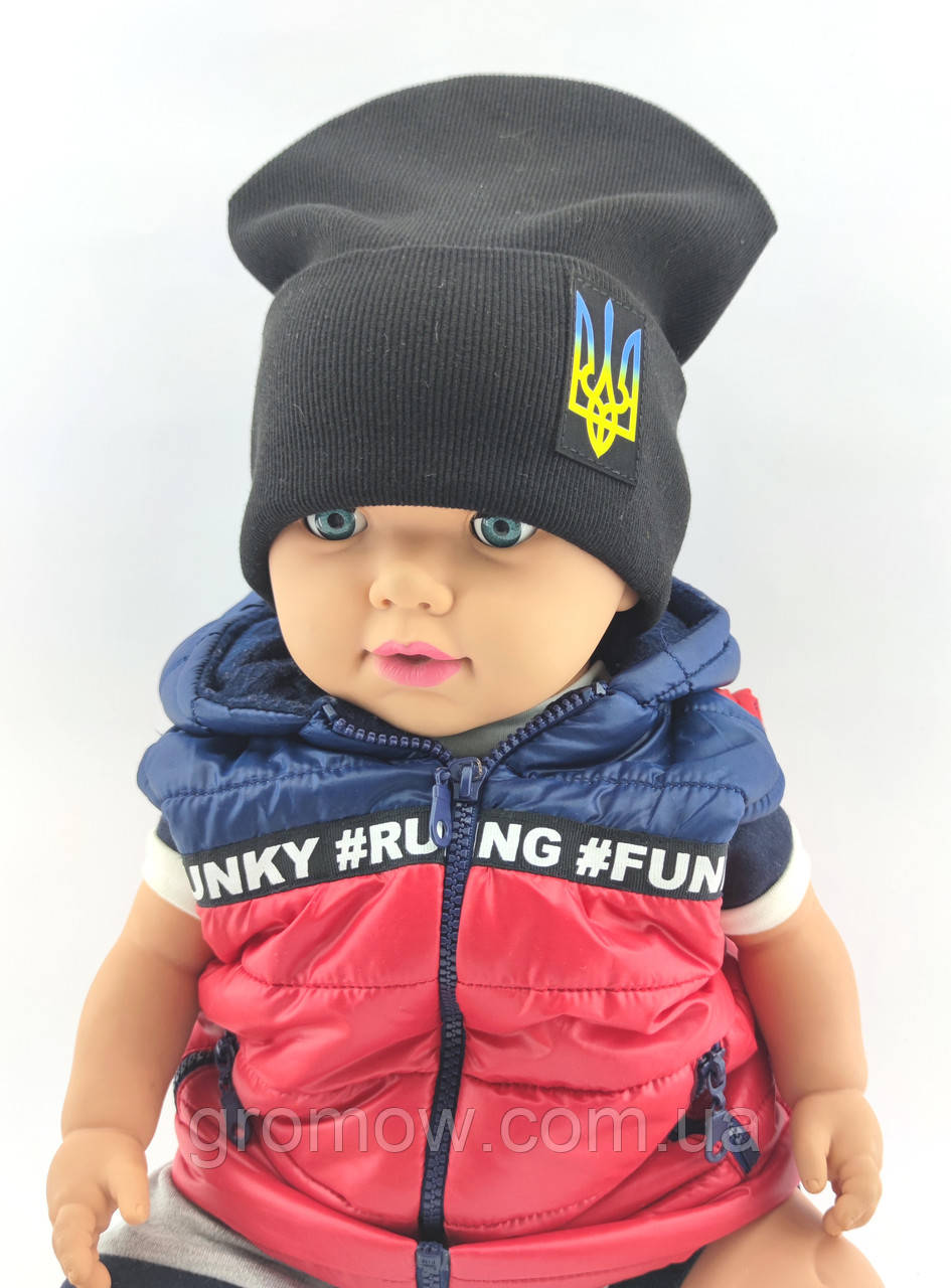 Оптом шапки 46, 48, 50, 52 і 54 трикотажна дитяча шапка головні убори дитячі гурт (ОШ36112)