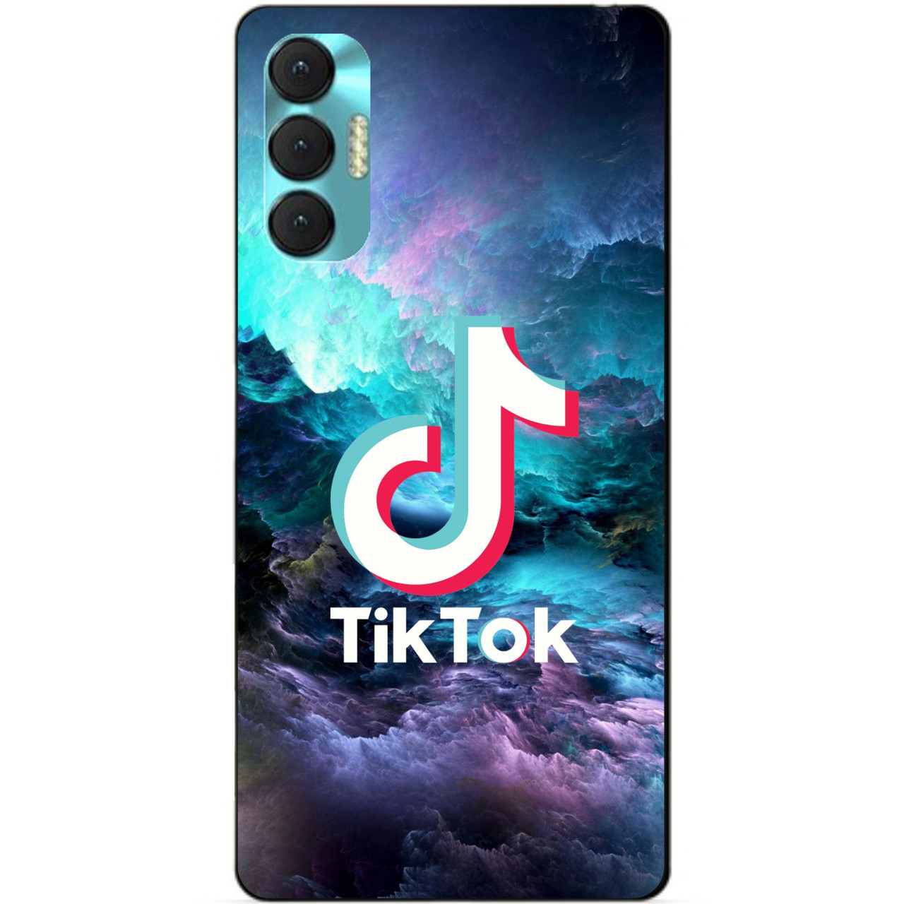 Силиконовий бампер чохол для Tecno Spark 8p з рисунком Tik