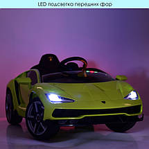 Електромобіль Lamborghini M 4319EBLR-5 2 мотори 45W 1 акумулятор 12V/7AH Зелений, фото 6