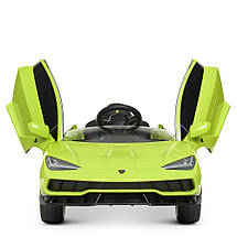 Електромобіль Lamborghini M 4319EBLR-5 2 мотори 45W 1 акумулятор 12V/7AH Зелений, фото 3