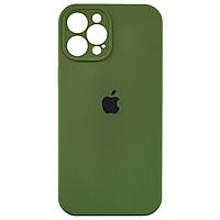 Чохол Silicone Full Camera для Apple iPhone 12 Pro Max Army Green