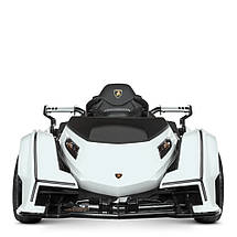 Електромобіль Lamborghini M 4633EBLR-1 одномісний з музикою та підсвічуванням Білий, фото 3