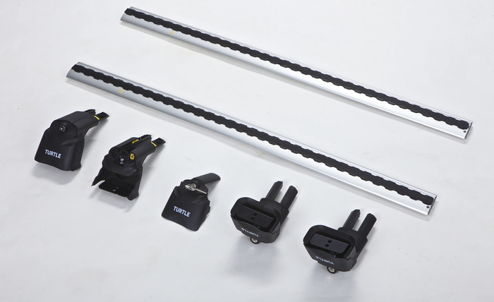 Багажные поперечины на крышу в штатные места Turtle Air 3, с замком для ...