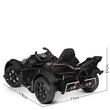 Електромобіль Lamborghini M 4633EBLR-2 одномісний з музикою та підсвічуванням Чорний, фото 6