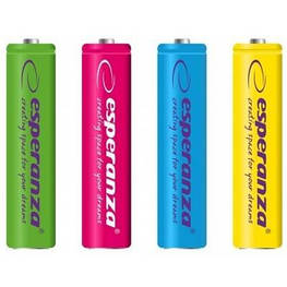 Акумулятор Esperanza AA 2000 mAh Ni-MH * 4 mix of colors (EZA108)