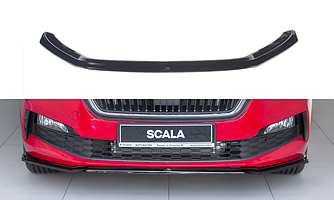 Спліттер Skoda Scala тюнінг губа спідниця обвісу (V3)