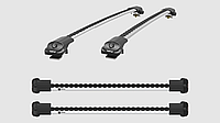 Перемычки поперечины на штатные рейлинги Turtle Air 1 для Infiniti QX50 (EX) 08-13, 14-, серые