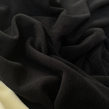 Тканина пілорк фліс щільний 300 г/м2 180 см Туреччина Чорний