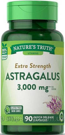 Корінь астрагалу Nature's Truth Extra Strength Astragalus Root 3000 мг 90 капс., фото 2