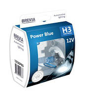 Галогеновые лампы Brevia H3 12V 55W PK22s Power Blue S2 12030PBS