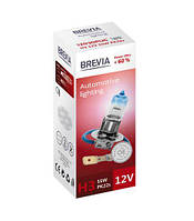 Галогеновая лампа Brevia H3 12V 55W PK22s Power Ultra+60% 12030PUC