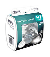 Галогеновые лампы Brevia H7 12V 55W PX26d Max Power +100% S2 (2шт) 12070MPS
