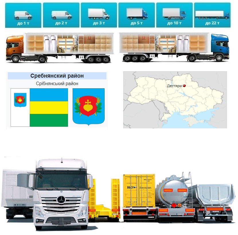 Вантажоперевезення із Дігтярі в Дігтярі