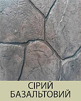 Набір добавок для друкованого бетону на 10 кв м сірий (топінг-барвник, роздільник, добавки в бетон, лак)