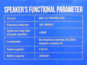 Колонка музична портативна Bluetooth JBK-807 BF, фото 2