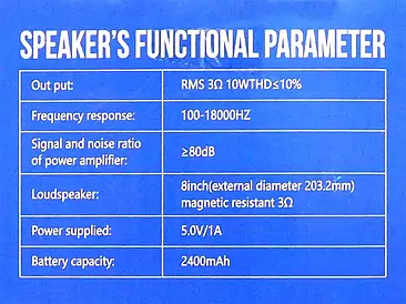 Колонка музична портативна Bluetooth JBK-807 BF