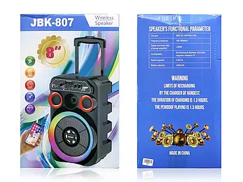 Колонка музична портативна Bluetooth JBK-807 BF, фото 2