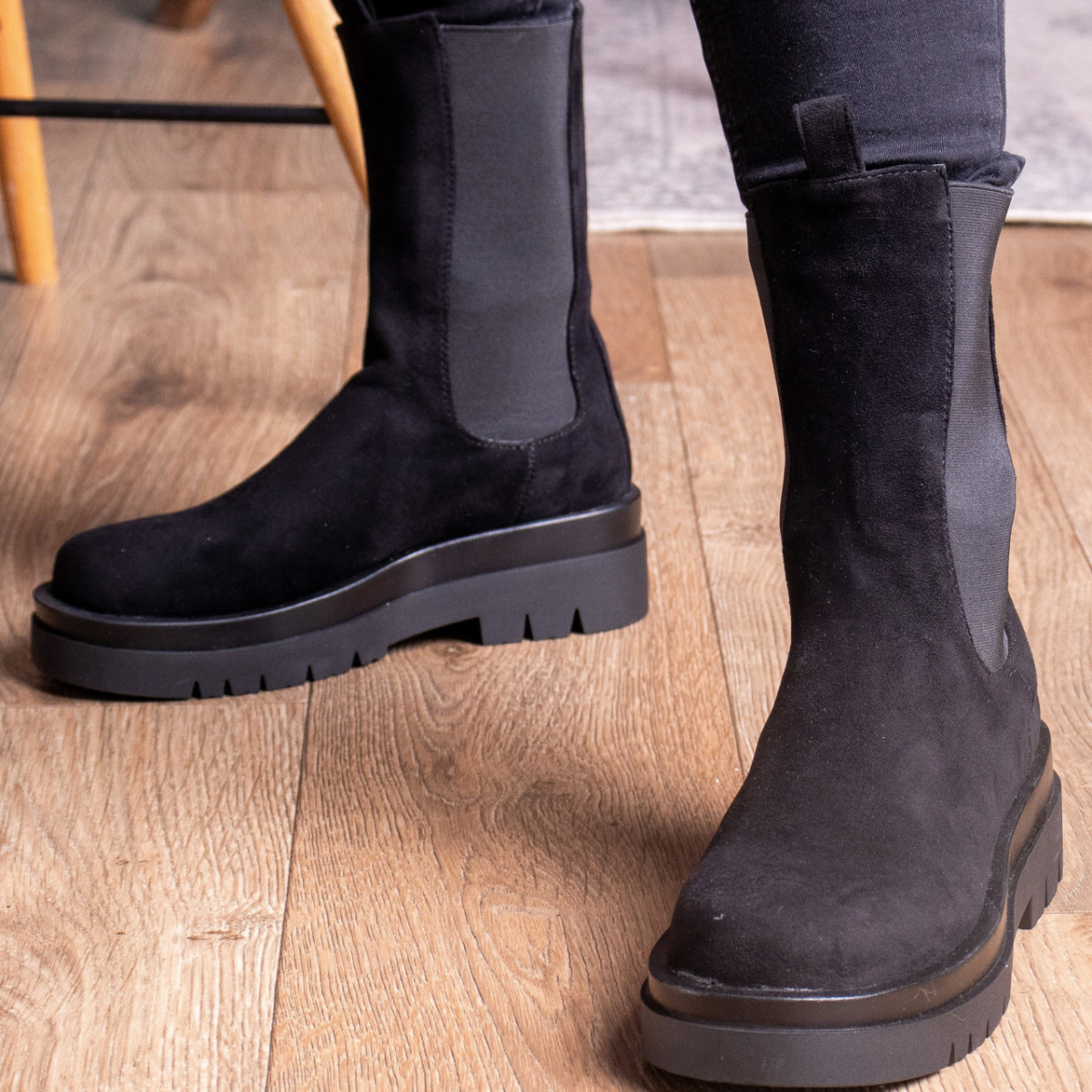 Черевики жіночі Fashion Sid 2462 37 розмір 24 см Чорний код ID 3975126