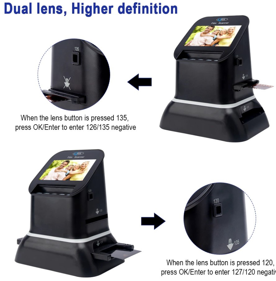 Cканер фотопленки, слайдов, негативов QPIX DIGITAL FS220, черный 6903 - фото 3 - id-p1670477677