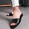 Шльопанці жіночі Fashion Luna 2858 38 розмір 24,5 см Чорний код ID 4070091, фото 7