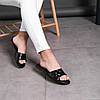 Шльопанці жіночі Fashion Luna 2858 38 розмір 24,5 см Чорний код ID 4070091, фото 8