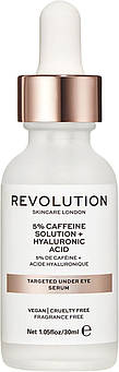 Сироватка для шкіри навколо очей Revolution Skincare 5% Caffeine and Hyaluronic Acid Under Eye Serum 30 мл