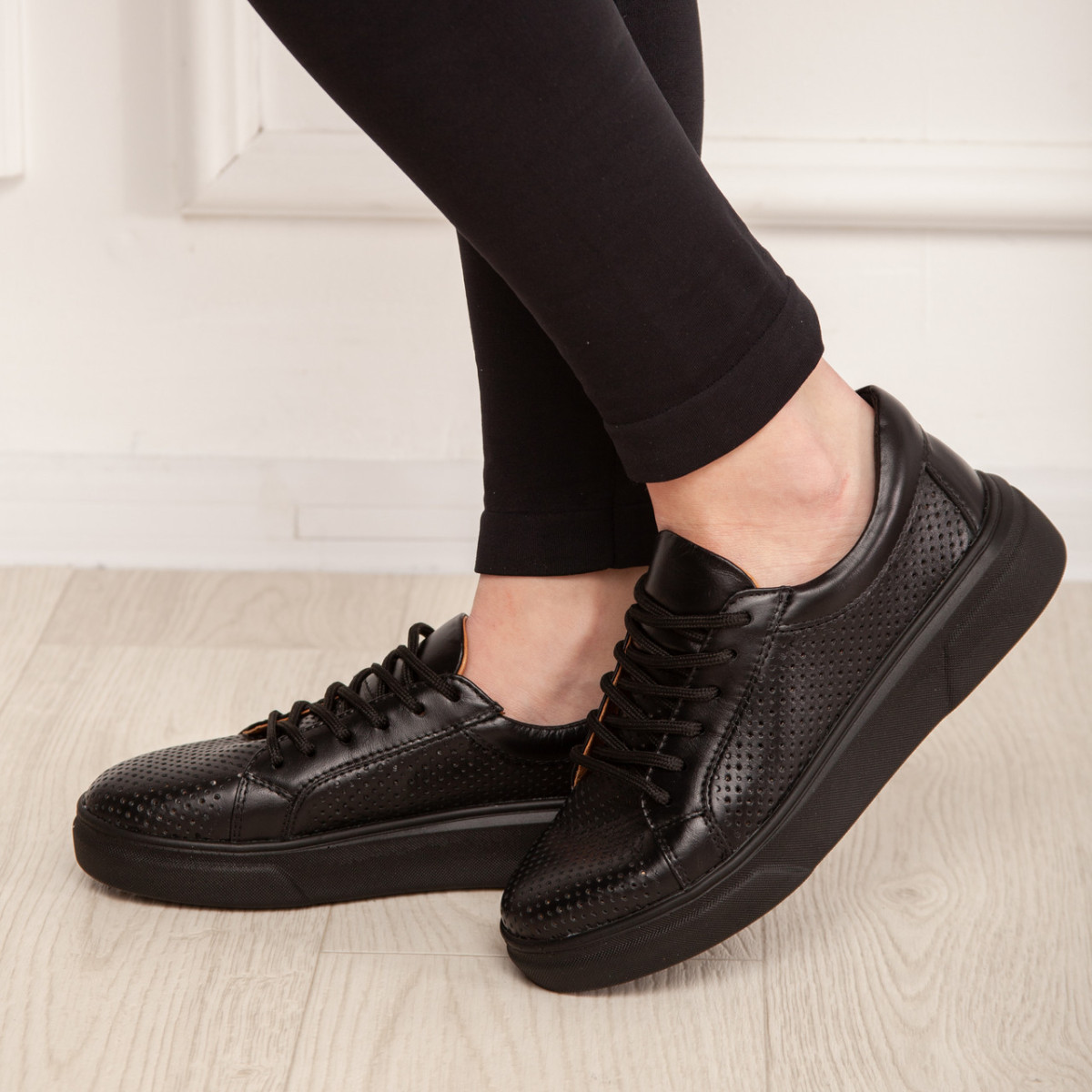 Кеди жіночі Fashion Nancy 3007 38 розмір 24,5 см Чорний код ID 4093575