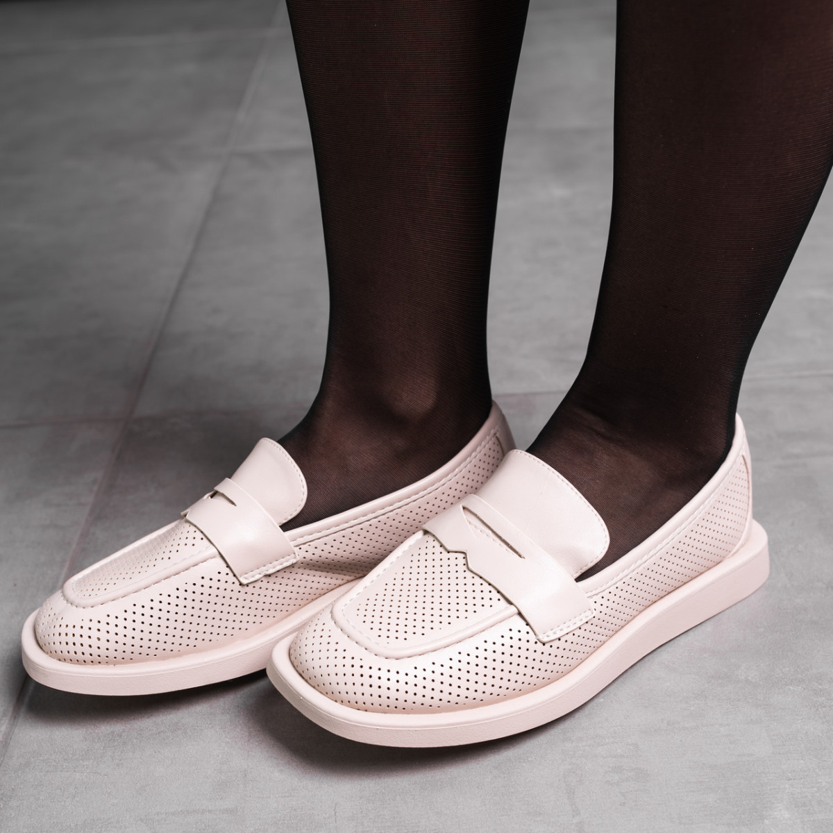 Лофери жіночі Fashion Harris 3590 36 розмір 23,5 см Бежевий код ID 4308059, фото 1