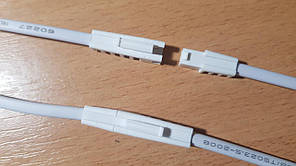 З'єднувачі на роз'ємах 2pin (тато+мама, крок 2,54 мм.) з проводами.