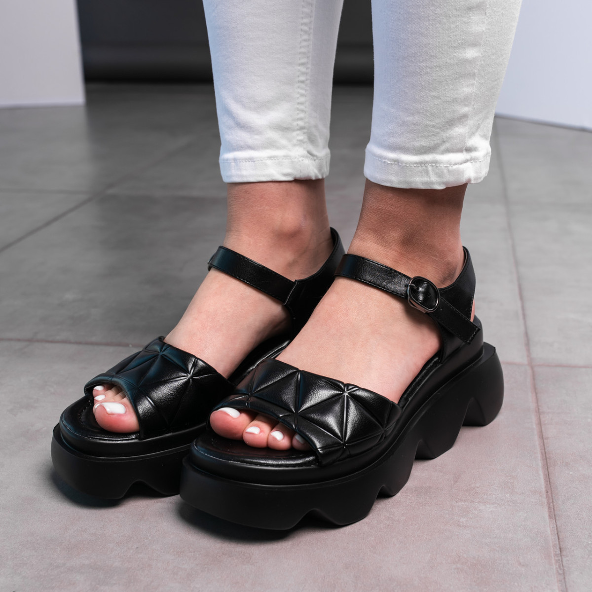 Жіночі сандалі Fashion Penny 3605 39 розмір 25 см Чорний код ID 4323621