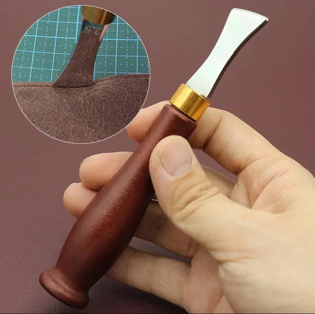 Біговщик 1 мм, кризер паралельний — інструмент для паралельної розмітки (обробки) краю шкіри